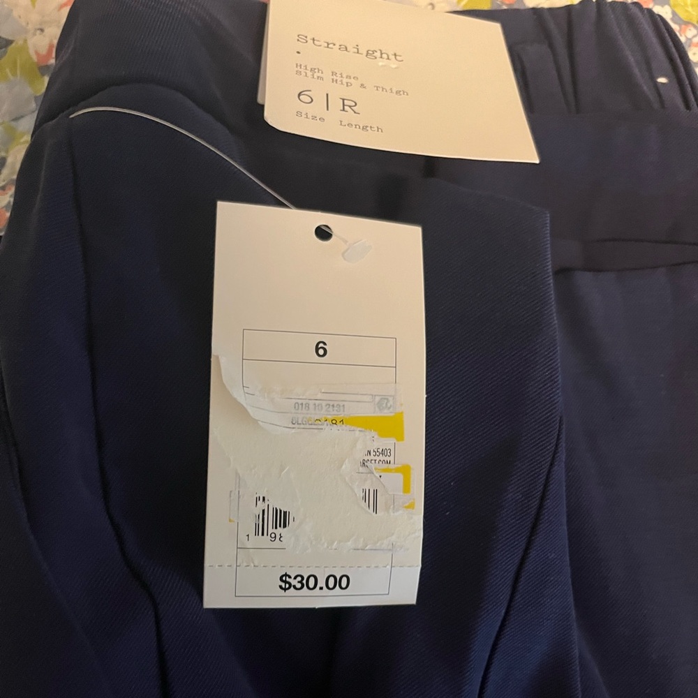 NWT A New Day high rise slim hip and thigh Straight Leg Slacks
